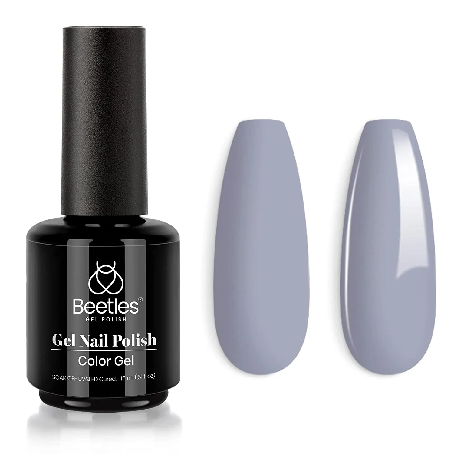 Beetles Eucalyptus Green Color Gel Nail Polish 15ml Sage Green Gel Nail Soak Off U V LED Nail Lamp Gel Polish Nail Art Manicure Salon DIY Home 0.5Oz