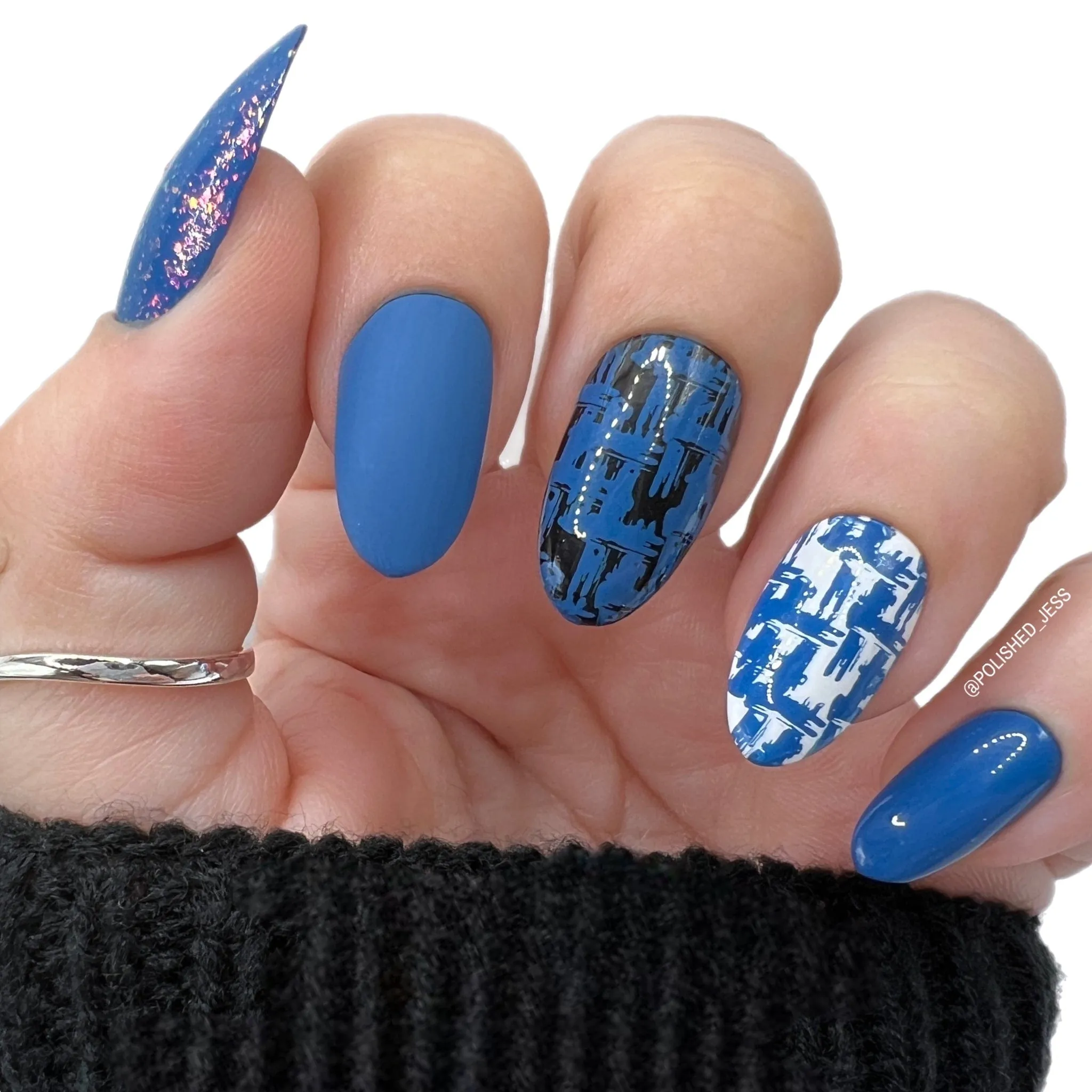 Mythos Collection: Indikon (B200) Denim Blue Stamping Polish