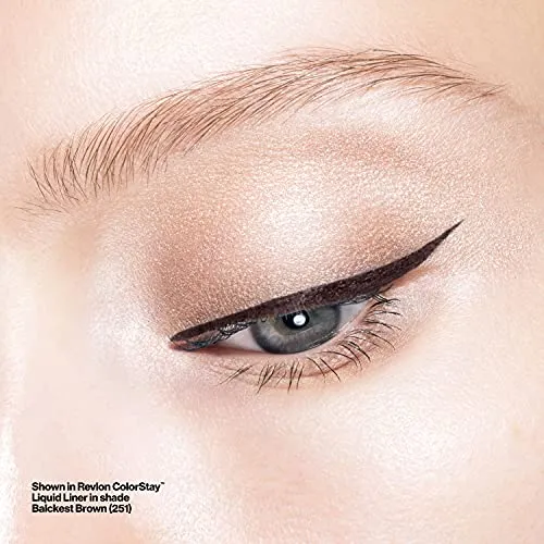 Revlon Liquid Eyeliner, ColorStay Eye Makeup, Waterproof, Smudgeproof, Longwearing with Ultra-Fine Tip, 251 Blackest Black, 0.08 Fl Oz/ 2.5 ml (Pack of 1)